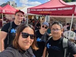 Adhérents d'À VAUX JEUX au Festival Ludique International de Parthenay (FLIP)
